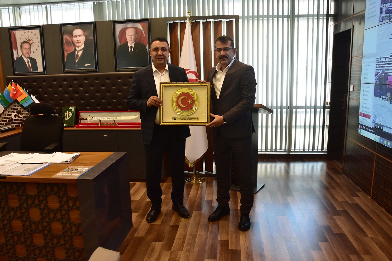 BAŞKANIMIZ, TÜRK YEREL HİZMET-SEN GENEL BAŞKANI İBRAHİM TABAKOĞLU’NU AĞIRLADI