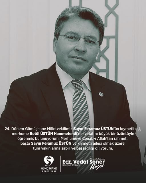BAŞKANIMIZDAN, BAŞSAĞLIĞI MESAJI