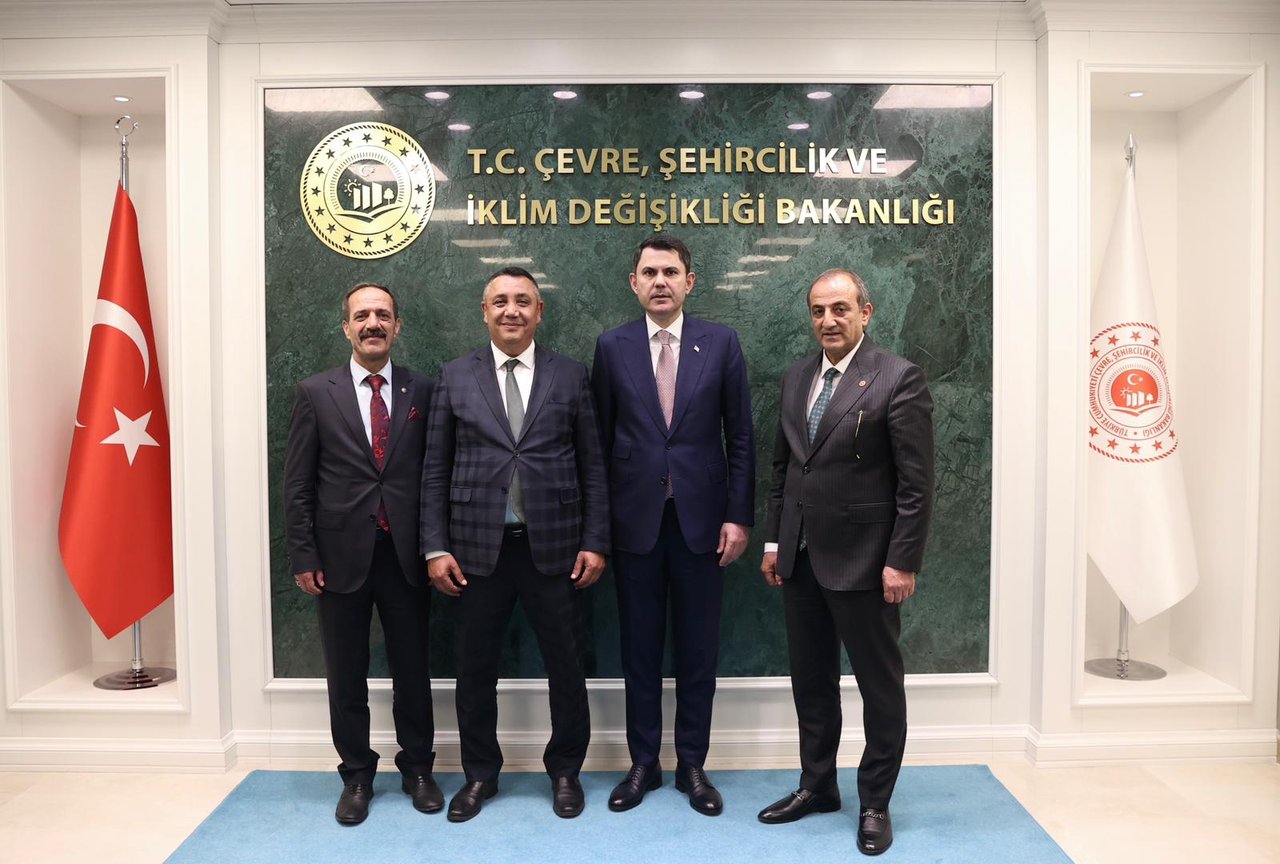 BAŞKANIMIZ, ÇEVRE, ŞEHİRCİLİK VE İKLİM DEĞİŞİKLİĞİ BAKANIMIZ SAYIN MURAT KURUM’U ZİYARET ETTİ
