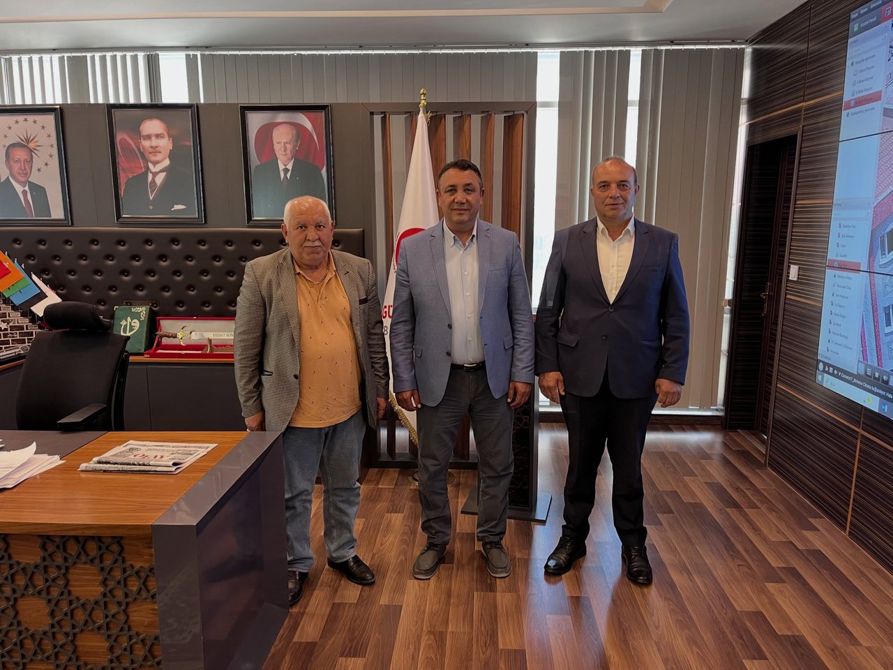 BAŞKANIMIZ, ZİYARET KABUL ETTİ, RECEP BOZKIR’I EBEDİYETE UĞURLADI