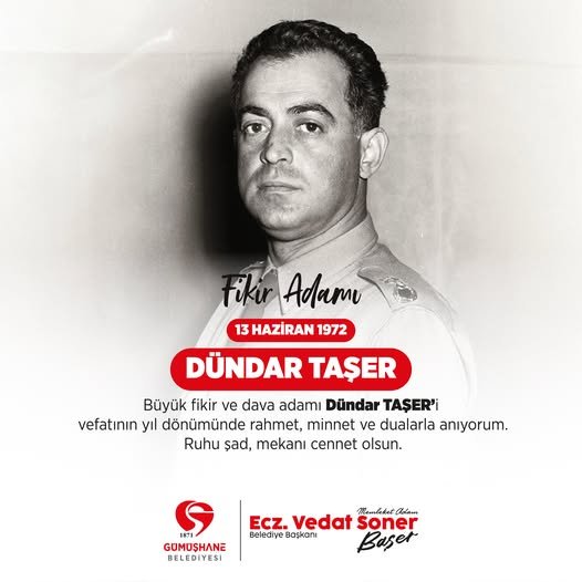 BAŞKANIMIZ, BÜYÜK FİKİR VE DAVA ADAMI DÜNDAR TAŞER’İ VEFATININ YIL DÖNÜMÜNDE ANDI