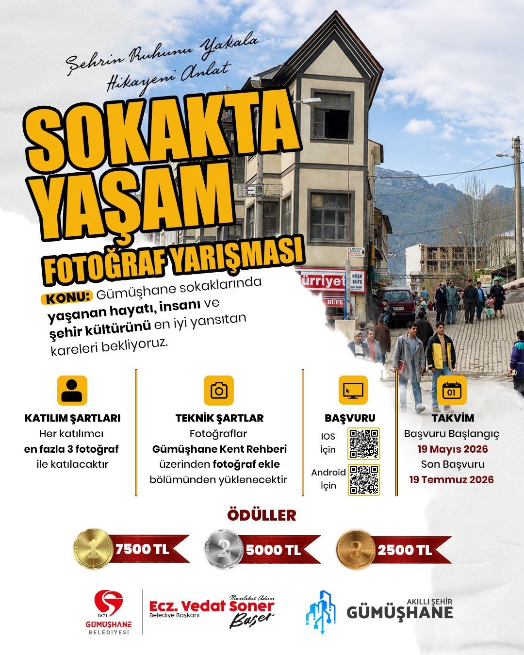 GÜMÜŞHANE BELEDİYESİ, SOKAKTA YAŞAM FOTOĞRAF YARIŞMASI DÜZENLİYOR
