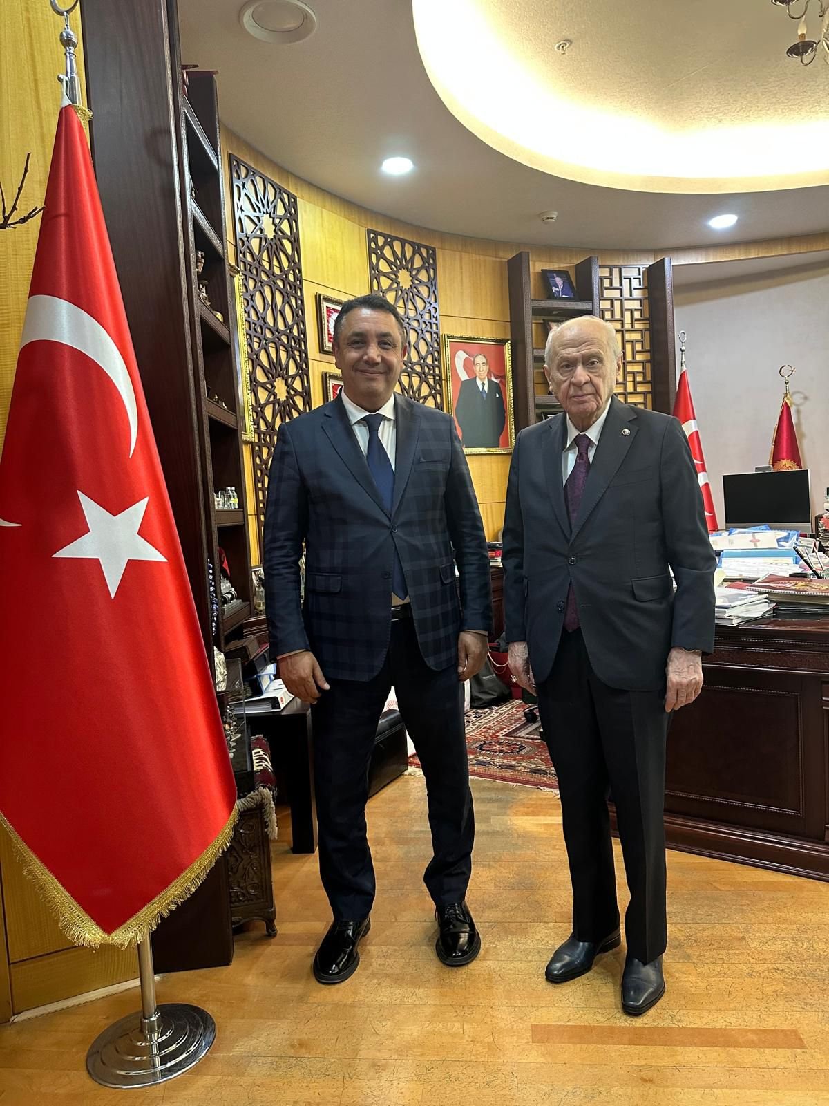 BAŞKANIMIZ, GENEL BAŞKANIMIZ SAYIN DR. DEVLET BAHÇELİ’Yİ ZİYARET ETTİ