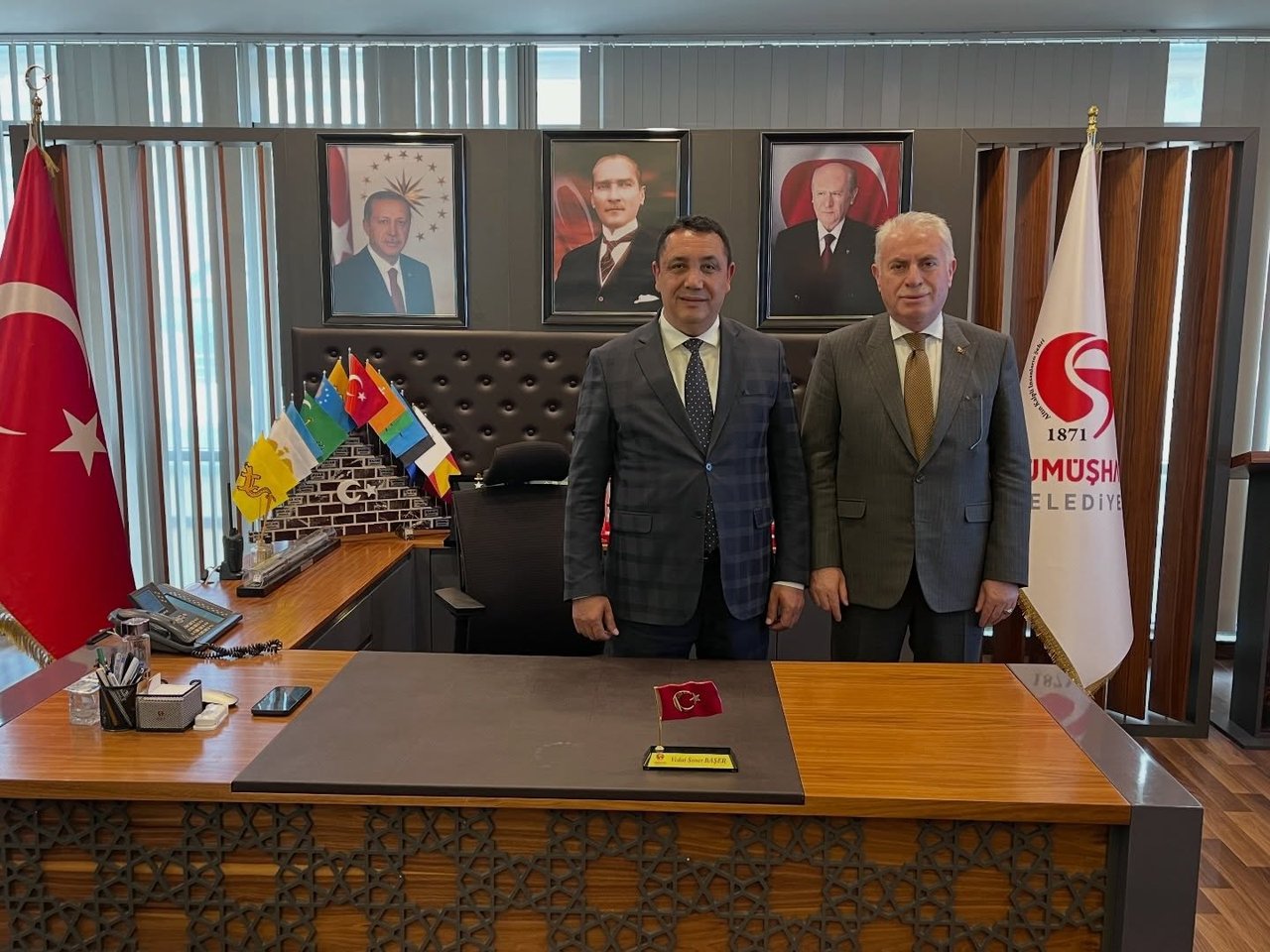 BAŞKANIMIZ, ZİYARET KABUL ETTİ, CENAZE TÖRENİNE KATILDI