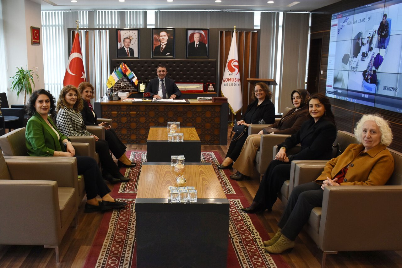 TÜRK KADINLAR BİRLİĞİ GÜMÜŞHANE ŞUBESİ BAŞKANI NERMİN DABAĞ VE YÖNETİM KURULUNDAN BAŞKANIMIZA ZİYARET