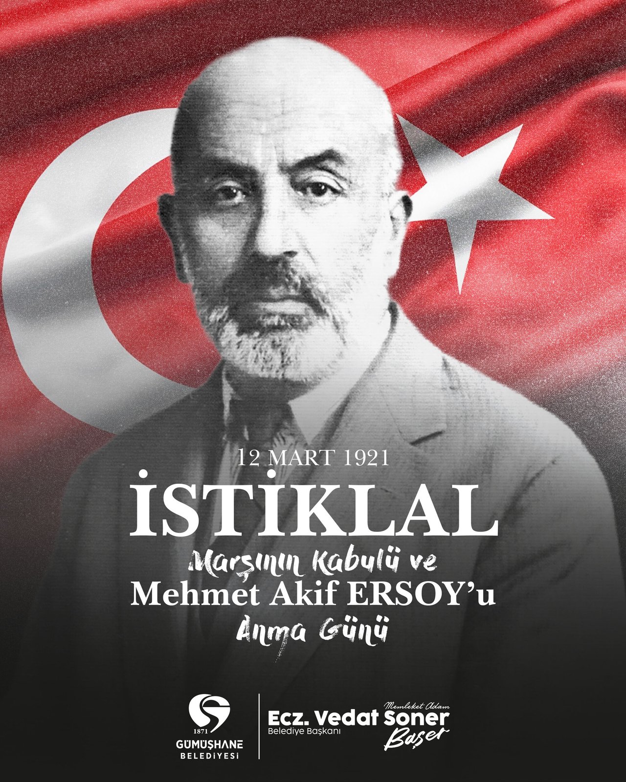 BAŞKANIMIZDAN, İSTİKLAL MARŞI’NIN KABUL YIL DÖNÜMÜ MESAJI
