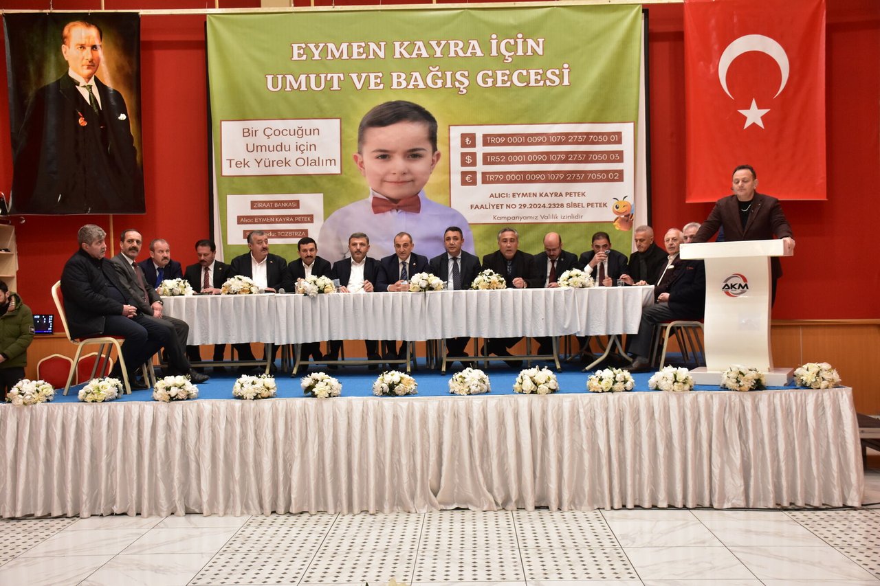 BAŞKANIMIZ, “EYMEN KAYRA İÇİN UMUT VE BAĞIŞ GECESİ” PROGRAMINA KATILARAK DESTEK VERDİ