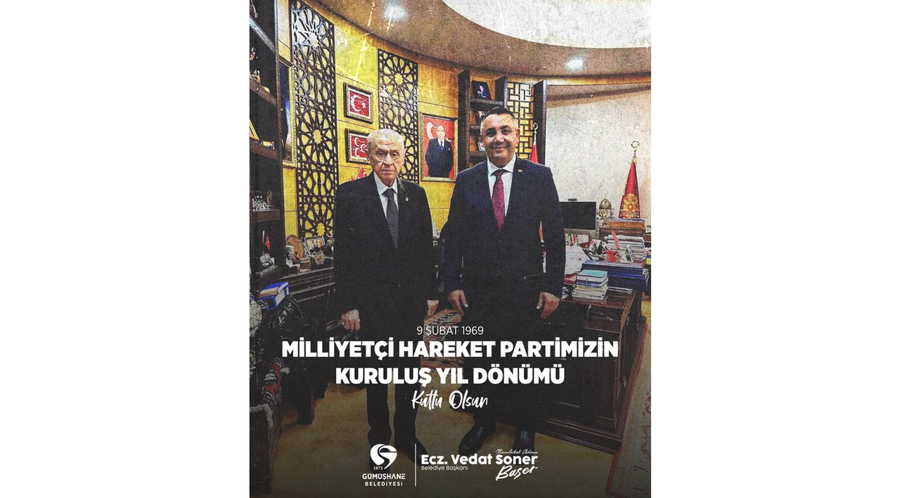 BAŞKANIMIZ, MİLLİYETÇİ HAREKET PARTİMİZİN 57. KURULUŞ YIL DÖNÜMÜNÜ KUTLADI