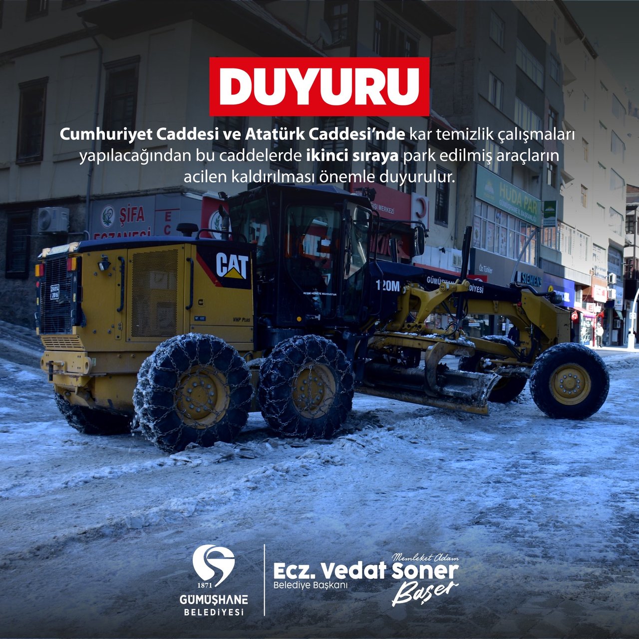 BELEDİYEMİZDEN, DUYURU