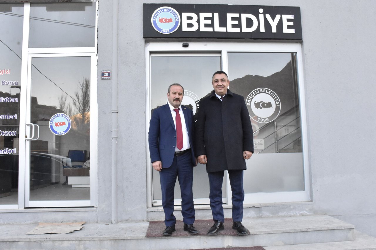 BAŞKANIMIZ, BAHÇELİ BELDESİ BELEDİYE BAŞKANIMIZ ÇETİN RIZA TANIŞ'I ZİYARET ETTİ