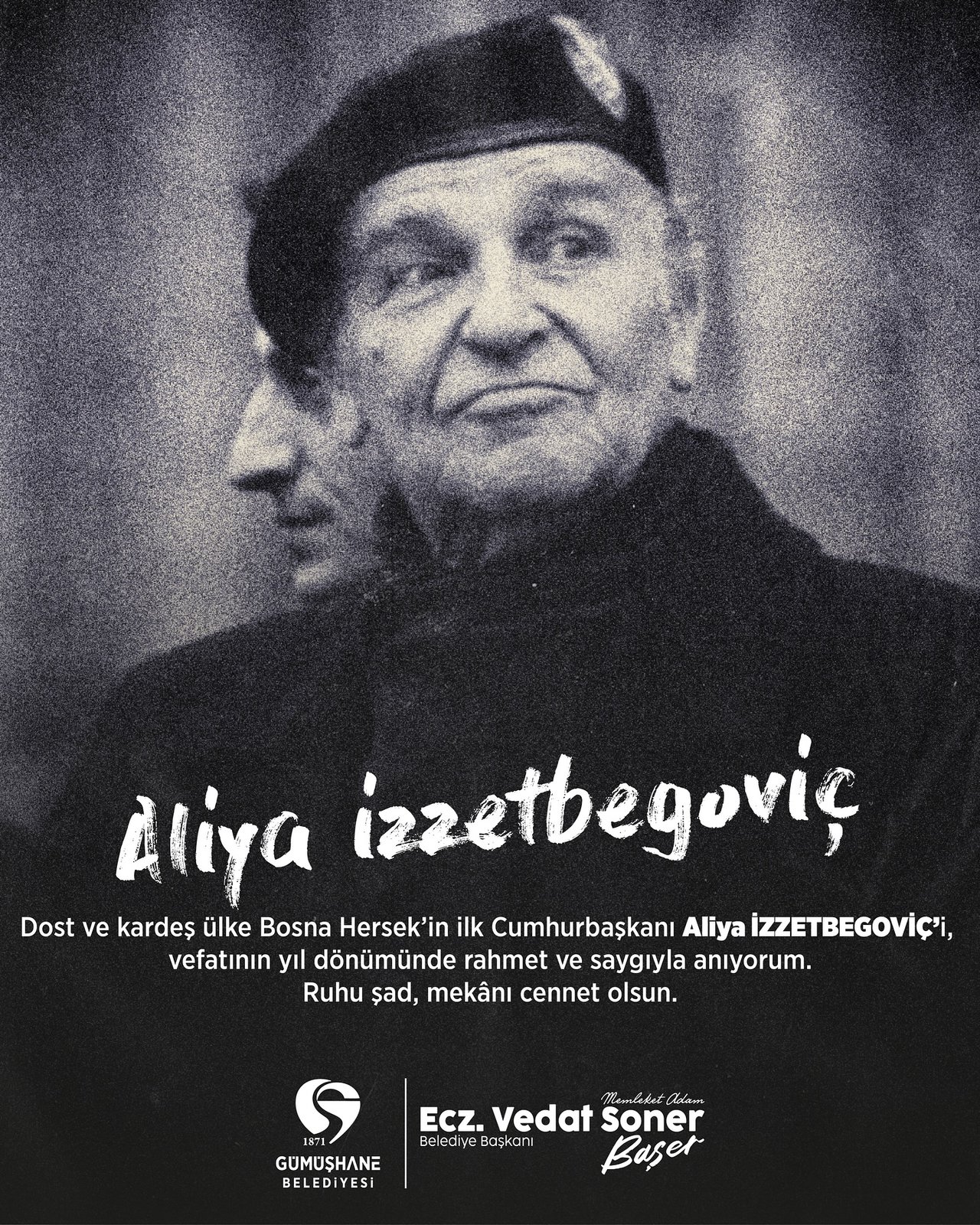 BAŞKANIMIZ, ALİYA İZZETBEGOVİÇ’İ, VEFATININ YIL DÖNÜMÜNDE RAHMETLE ANDI