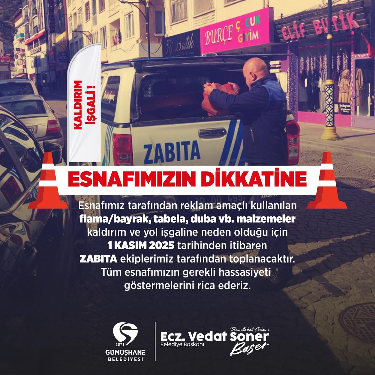 BELEDİYEMİZDEN DUYURU