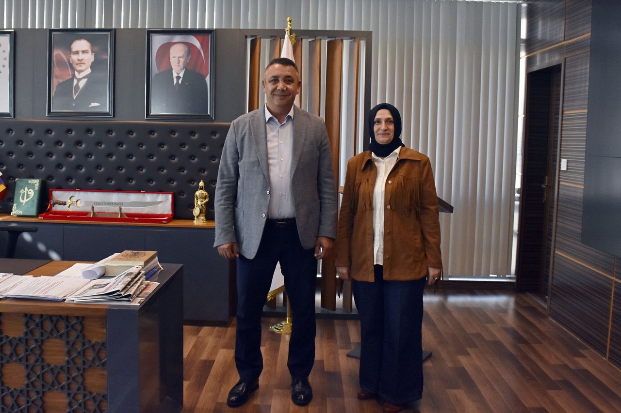 BAŞKANIMIZ, AYŞEGÜL ÖZNUR PARLAK’I MAKAMINDA MİSAFİR ETTİ, SALİHA KARA’YI EBEDİYETE UĞURLADI