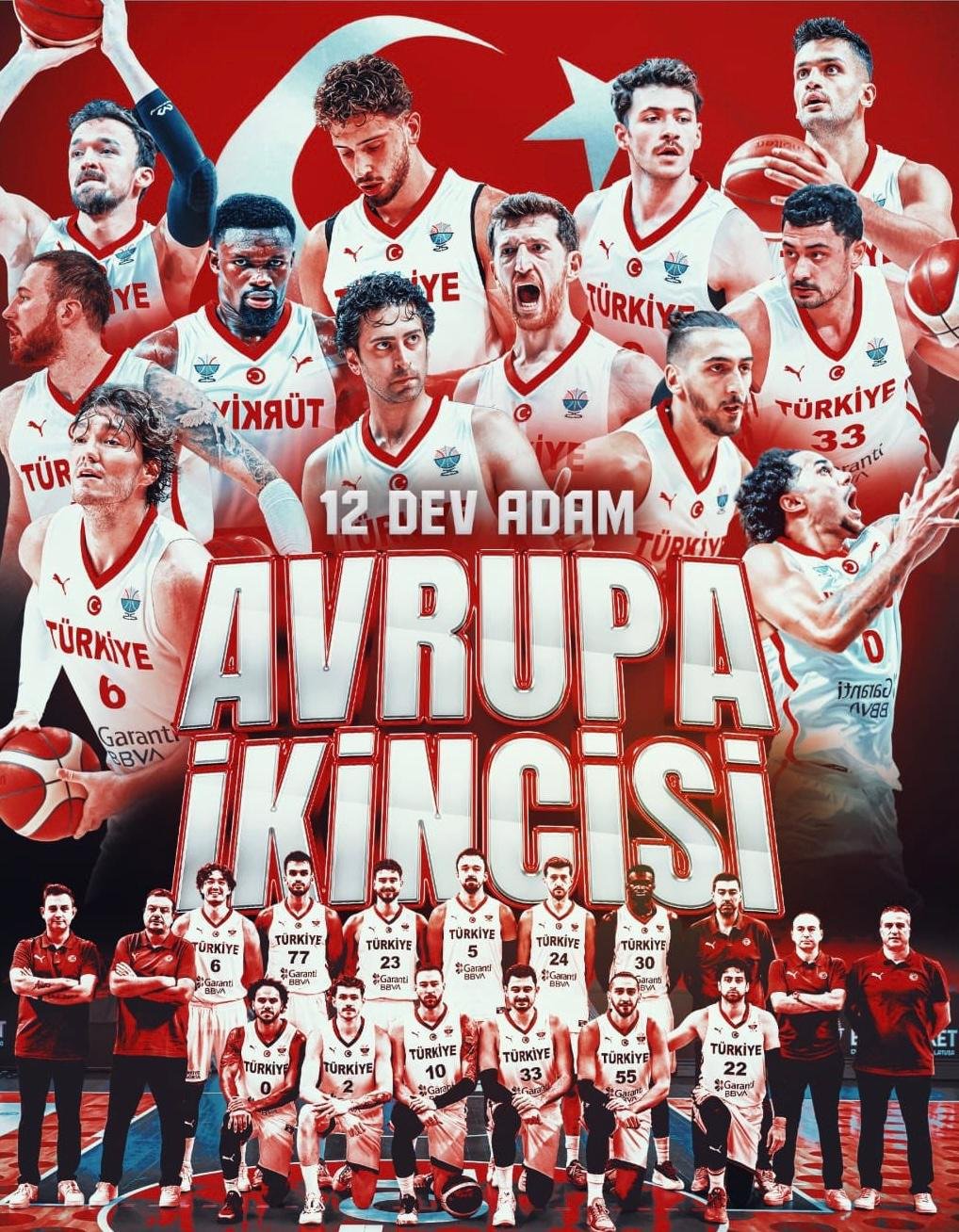 BAŞKANIMIZ, AVRUPA İKİNCİSİ OLAN BASKETBOL MİLLİ TAKIMIMIZI TEBRİK ETTİ