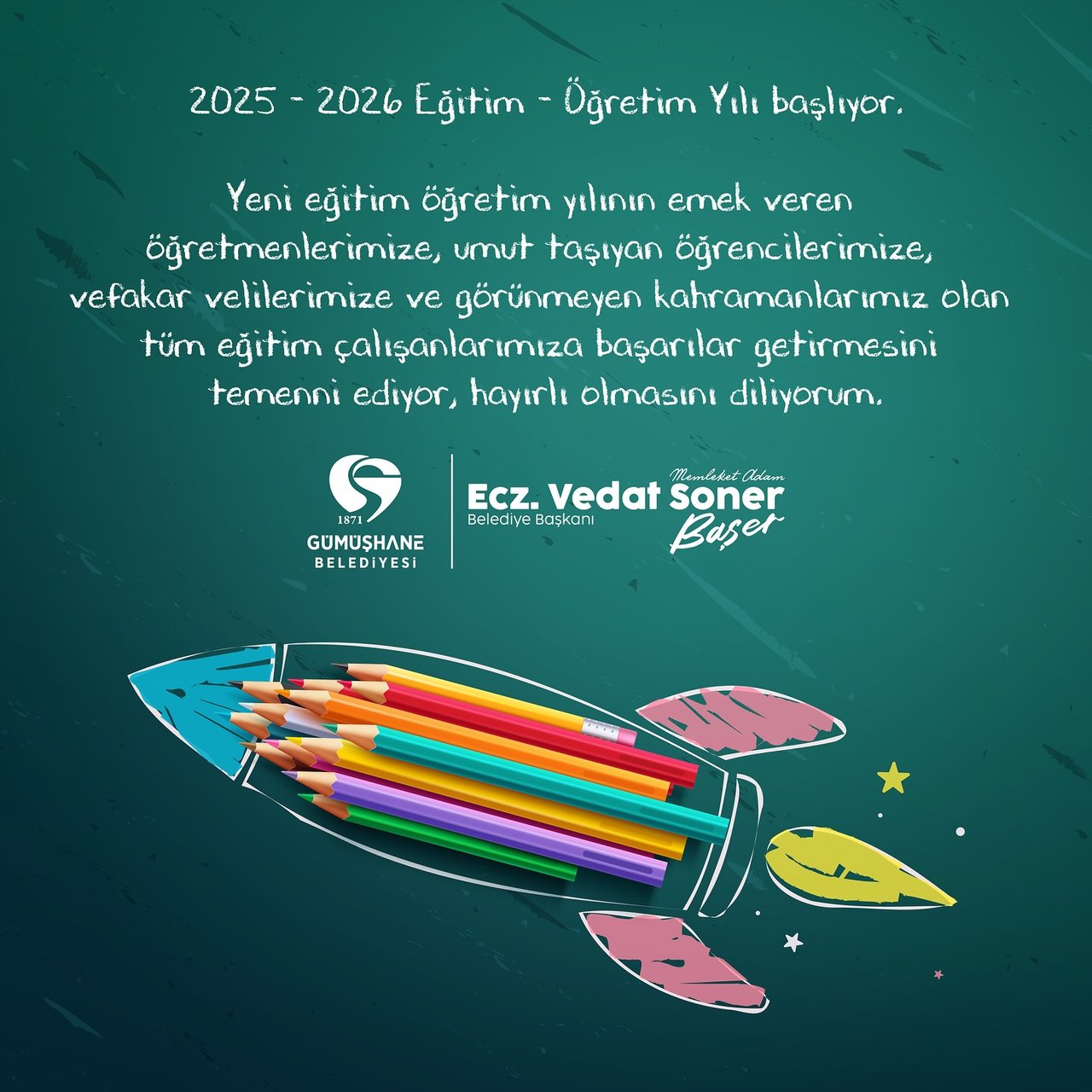 BAŞKANIMIZDAN, YENİ EĞİTİM ÖĞRETİM YILI MESAJI