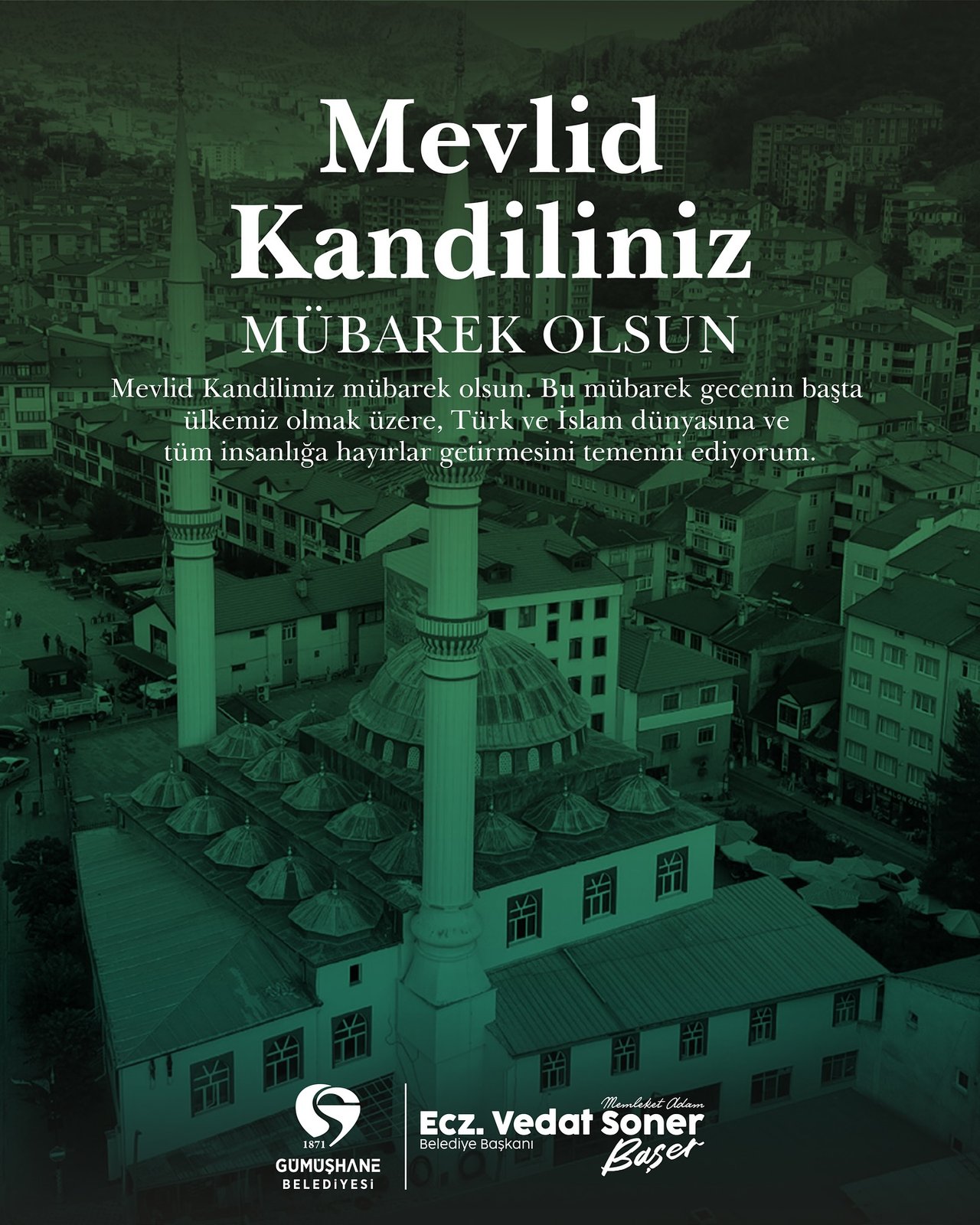 BAŞKANIMIZDAN, MEVLİD KANDİLİ MESAJI