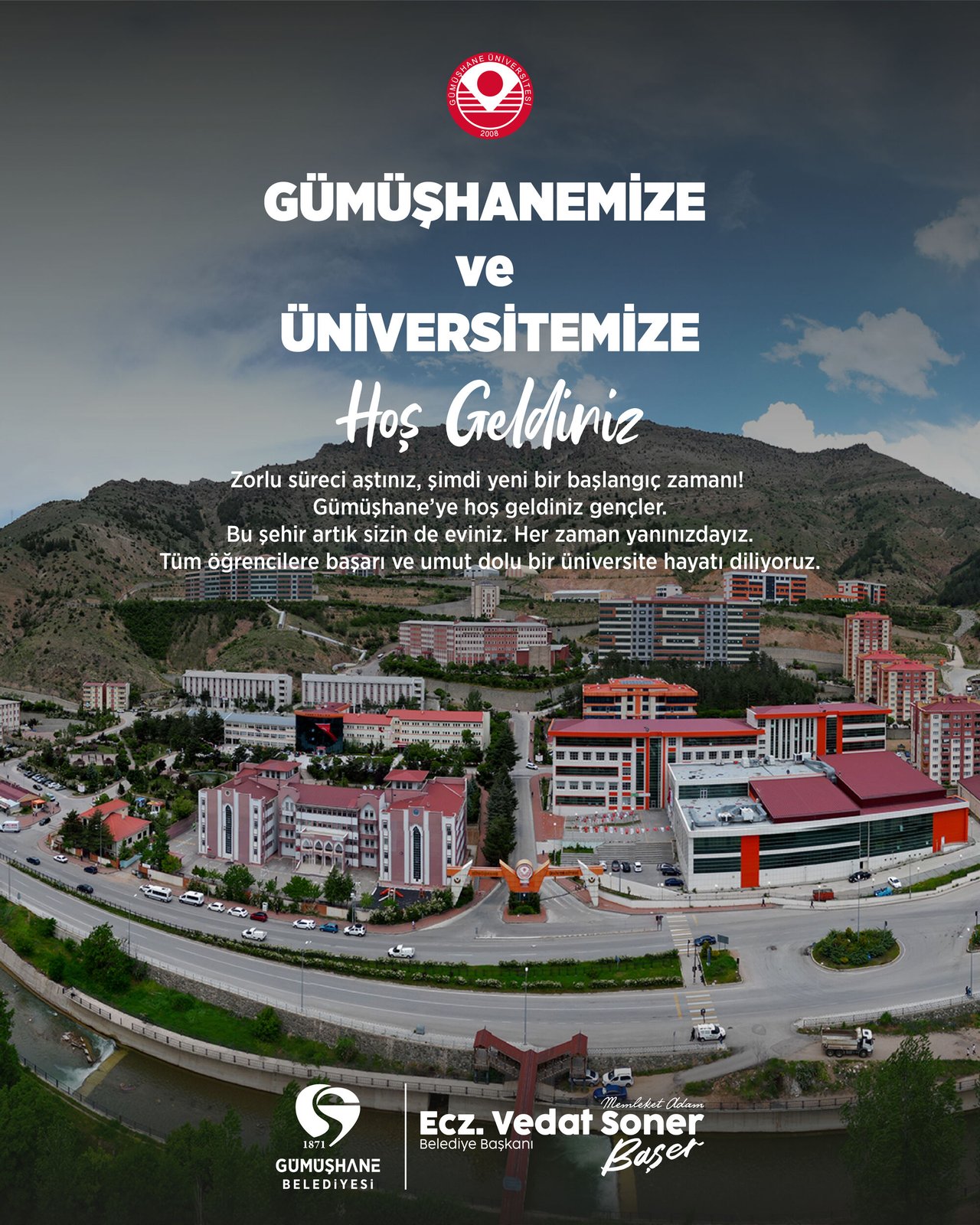 BAŞKANIMIZ, GENÇLERİMİZE BAŞARI, SAĞLIK VE UMUT DOLU BİR ÜNİVERSİTE HAYATI DİLEDİ