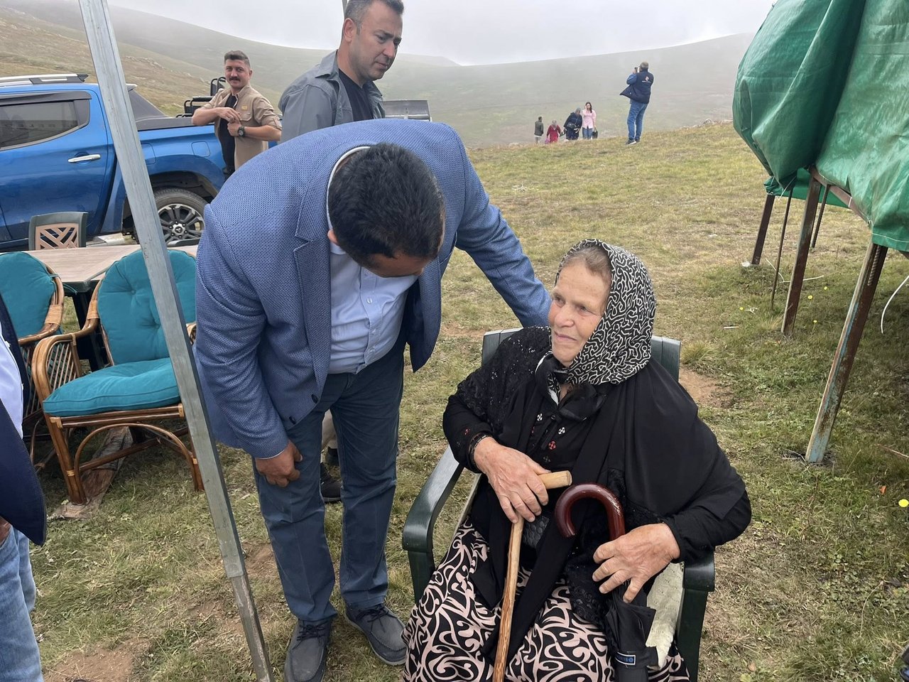 BAŞKANIMIZ, GELENEKSEL YAYLA ŞENLİKLERİ KATILDI, TAZİYE ZİYARETİNDE BULUNDU
