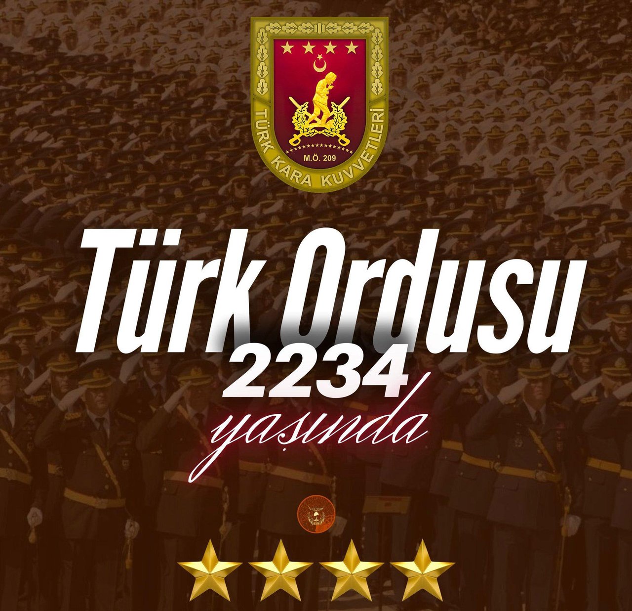 BAŞKANIMIZ, TÜRK KARA KUVVETLERİ'MİZİN 2234'ÜNCÜ KURULUŞ YIL DÖNÜMÜ KUTLADI