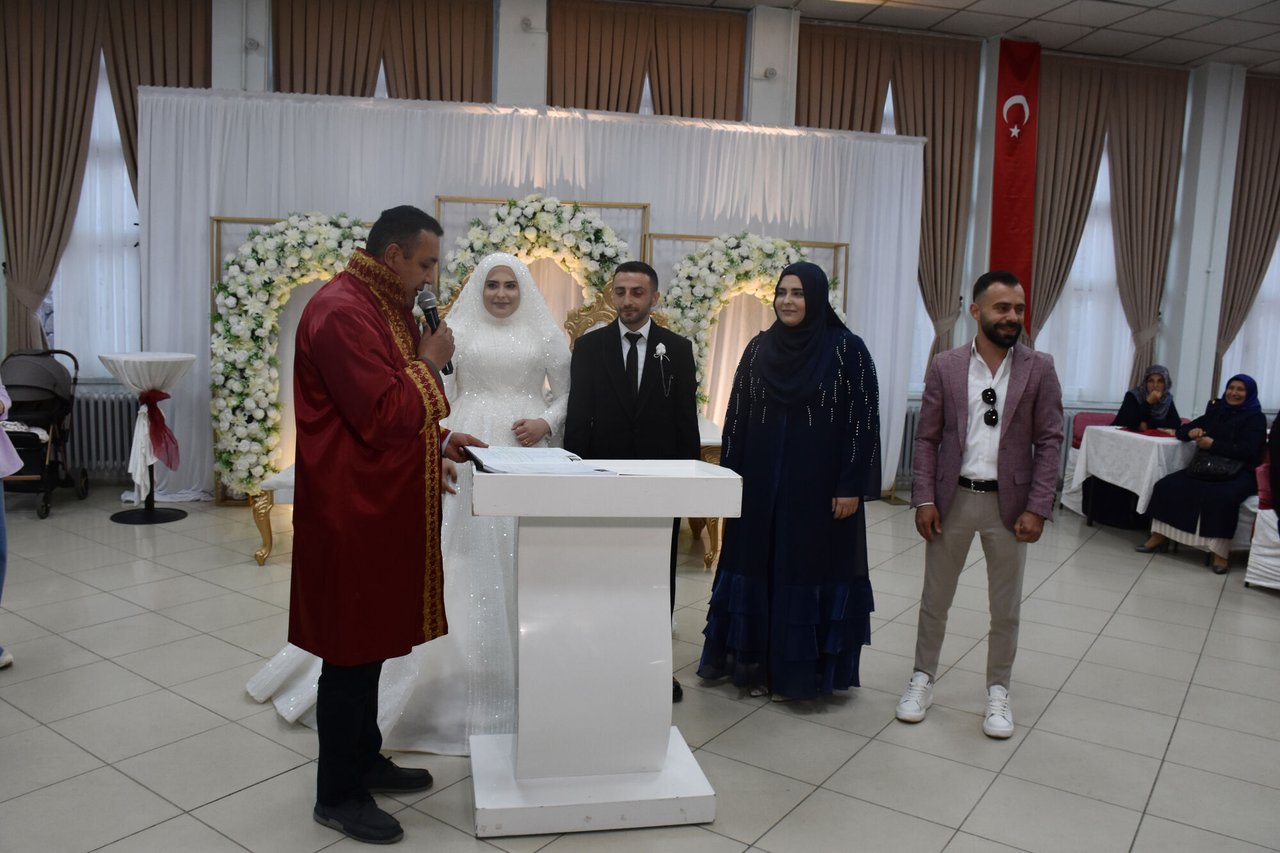 BAŞKANIMIZ, DÜĞÜN TÖRENİNE KATILIM SAĞLADI