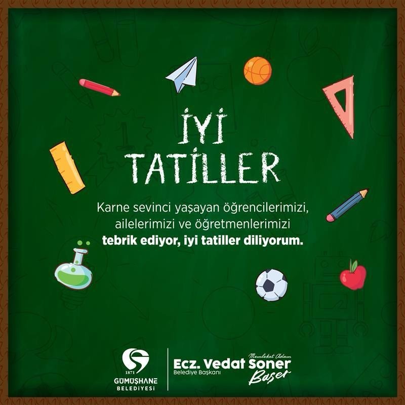 İYİ TATİLLER ÇOCUKLAR…