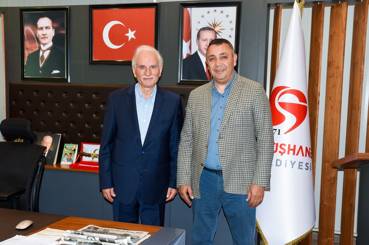 ÖNCEKİ DÖNEM BELEDİYE BAŞKANLARIMIZDAN YALÇIN KURT’TAN BAŞKANIMIZA ZİYARET