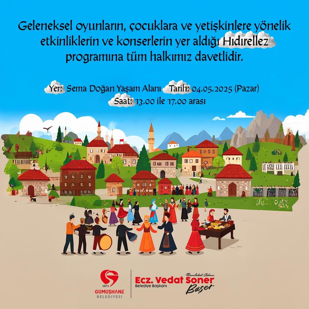 BAŞKANIMIZ, HIDIRELLEZ PROGRAMINA TÜM HALKIMIZI DAVET ETTİ
