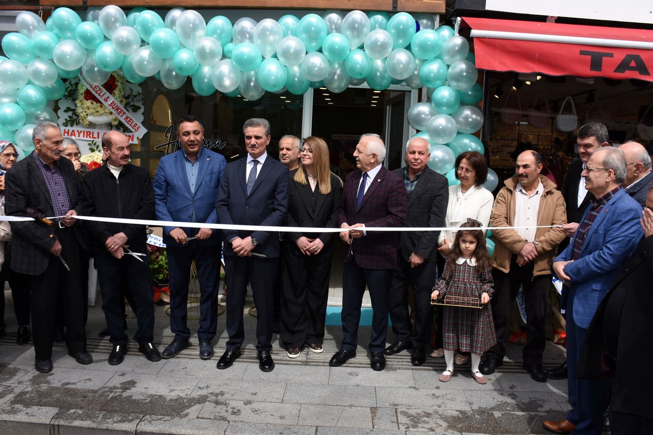 BAŞKANIMIZ, "HİRAYA ATELIER" GÜMÜŞ TASARIM ATÖLYESİ ADLI İŞYERİNİN AÇILIŞINI GERÇEKLEŞTİRDİ