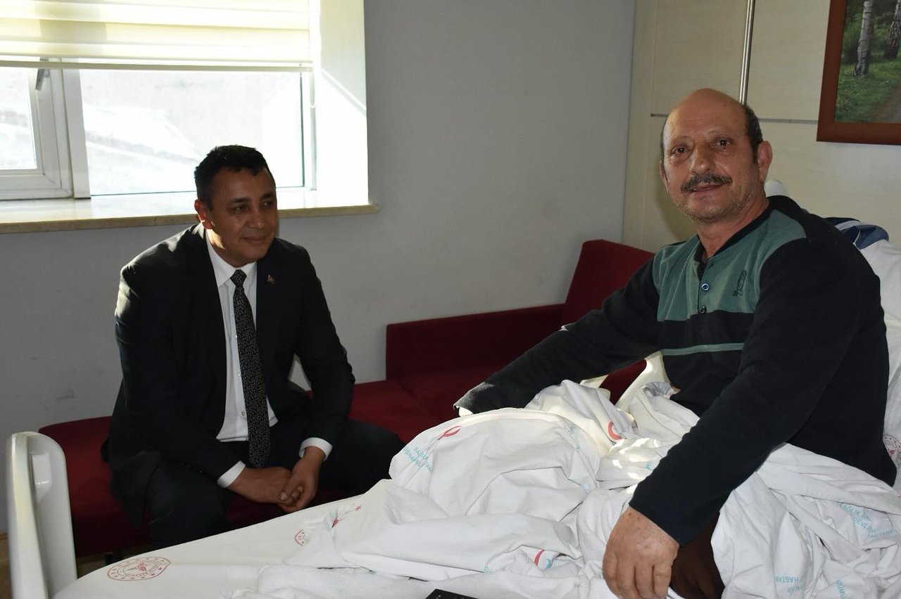 BAŞKANIMIZ, İLİMİZ İŞ İNSANLARINDAN MUSA DURAN AĞABEYİMİZİ HASTANEDE ZİYARET ETTİ
