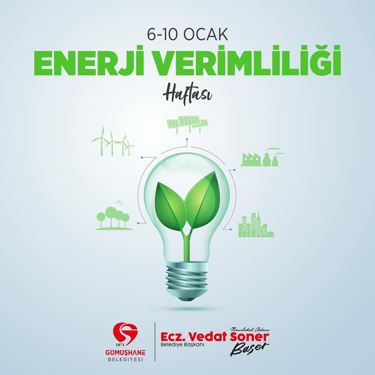 BAŞKANIMIZIN ENERJİ VERİMLİLİĞİ HAFTASI KUTLAMA MESAJI
