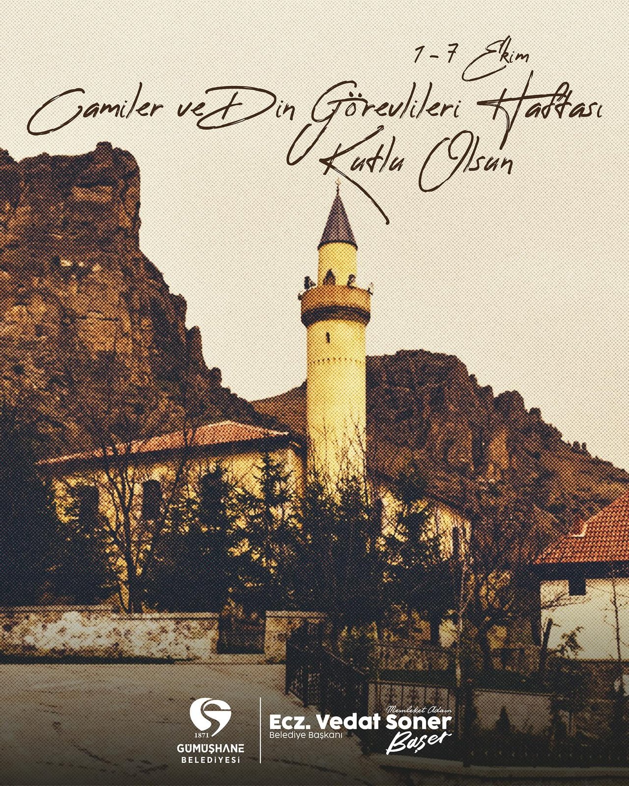 BAŞKANIMIZ, CAMİLER VE DİN GÖREVLİLERİ HAFTASINI KUTLADI