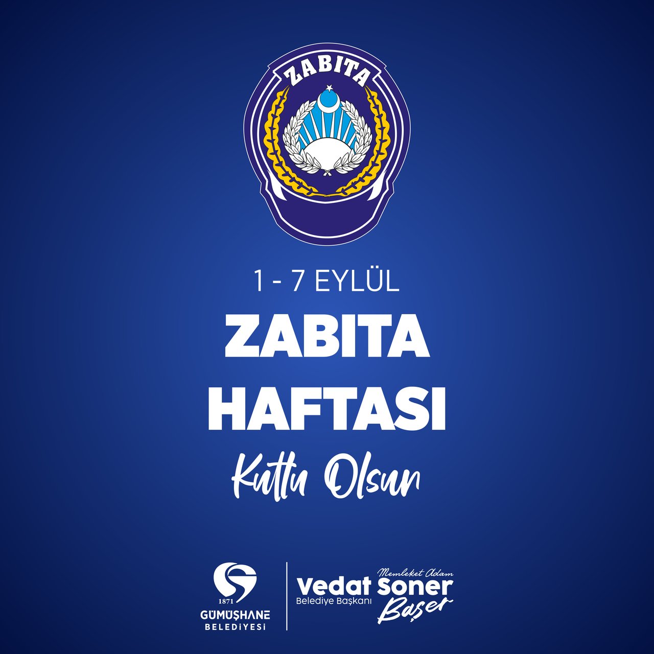 BAŞKANIMIZ, ZABITA TEŞKİLATIMIZIN KURULUŞUNUN 198. YILINI VE ZABITA HAFTASI'NI KUTLADI