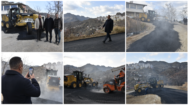 BAŞKANIMIZ, ASFALTLAMA ÇALIŞMALARIMIZI YERİNDE İNCELEDİ