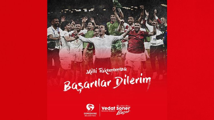 BAŞKANIMIZ, AVRUPA FUTBOL ŞAMPİYONASI ÇEYREK FİNAL YOLUNDA MİLLİ TAKIMIMIZA BAŞARILAR DİLEDİ