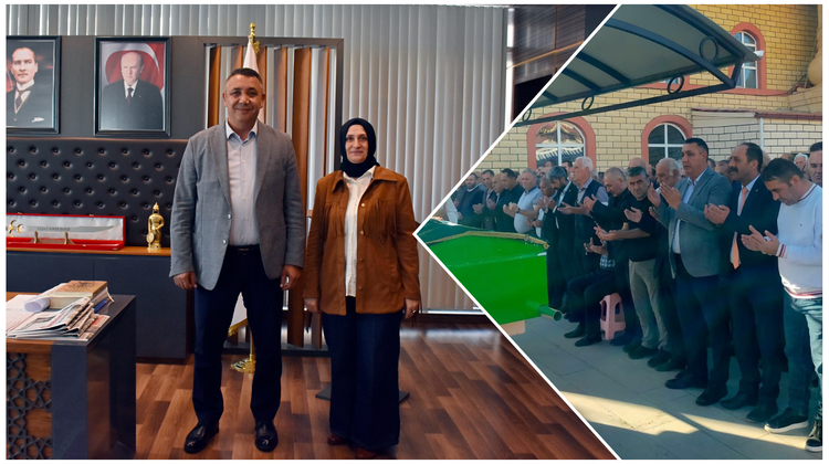 BAŞKANIMIZ, AYŞEGÜL ÖZNUR PARLAK’I MAKAMINDA MİSAFİR ETTİ, SALİHA KARA’YI EBEDİYETE UĞURLADI