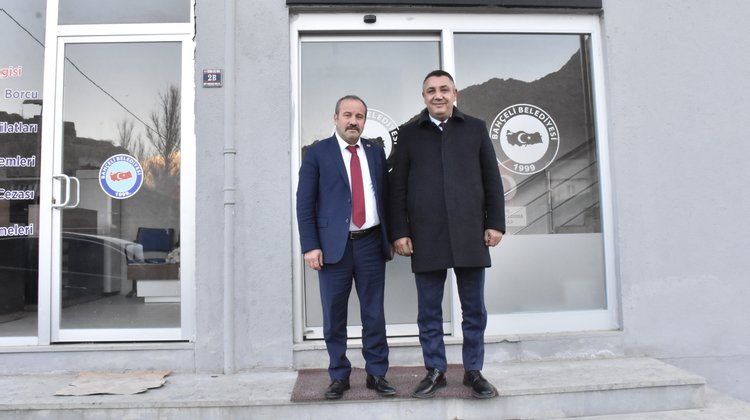 BAŞKANIMIZ, BAHÇELİ BELDESİ BELEDİYE BAŞKANIMIZ ÇETİN RIZA TANIŞ'I ZİYARET ETTİ