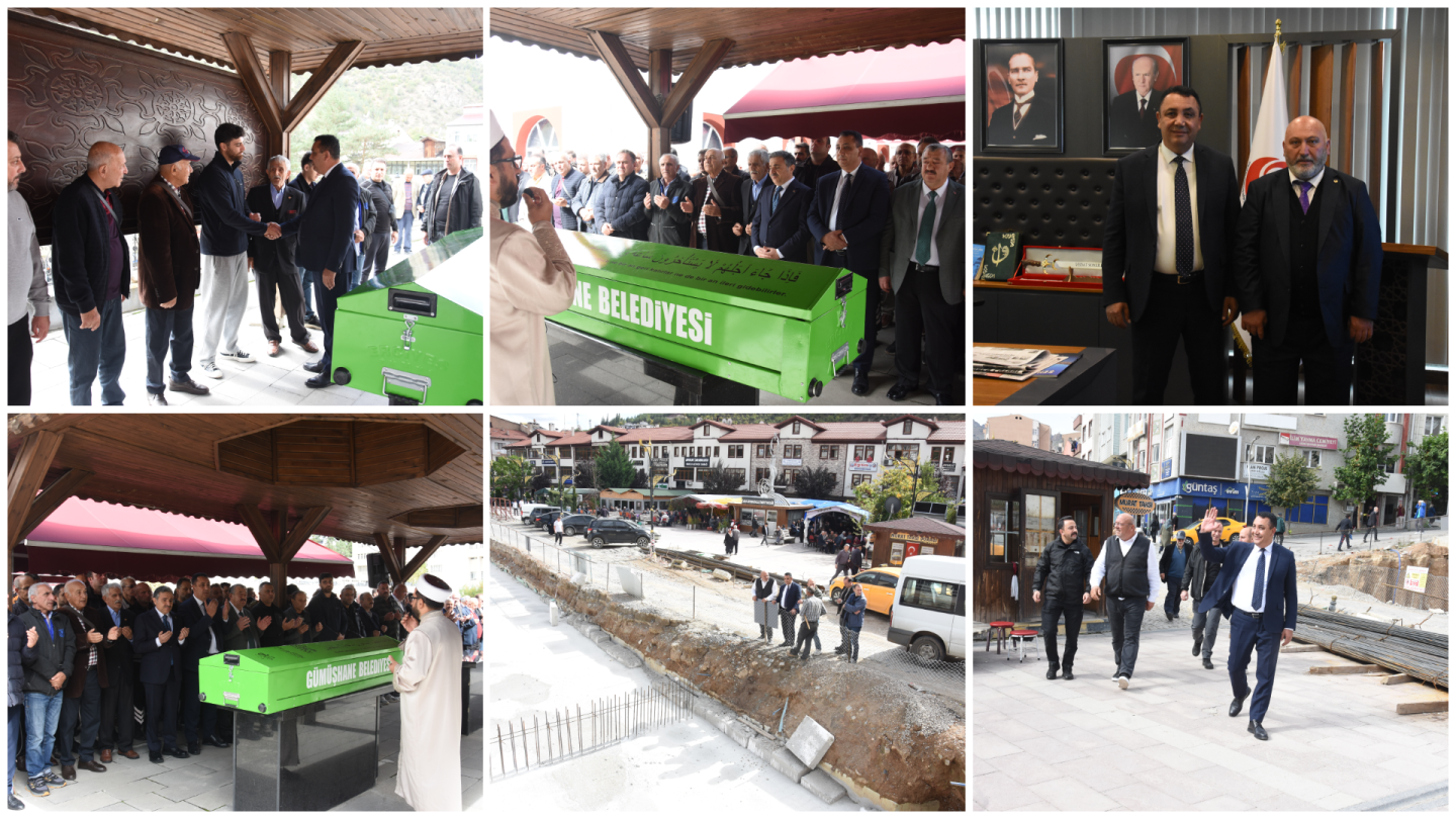 BAŞKANIMIZ, CENAZE TÖRENİNE KATILDI, MİSAFİR AĞIRLADI, OTOPARK PROJEMİZİ İNCELEDİ