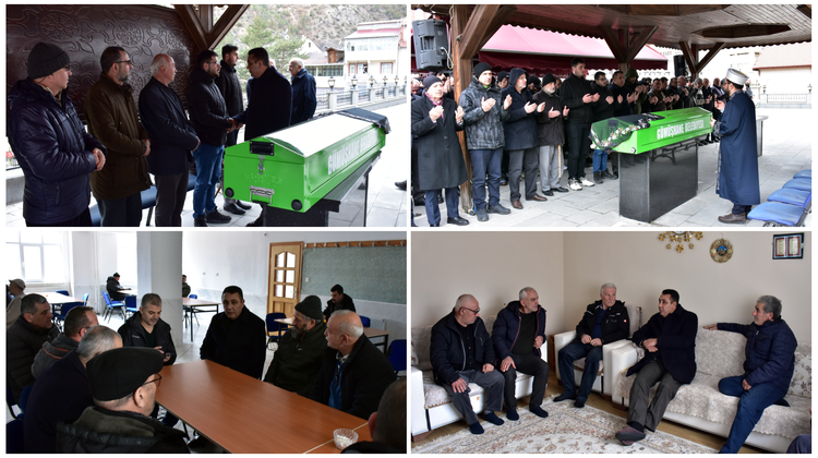 BAŞKANIMIZ, CENAZE TÖRENİNE KATILDI, TAZİYE ZİYARETİNDE BULUNDU