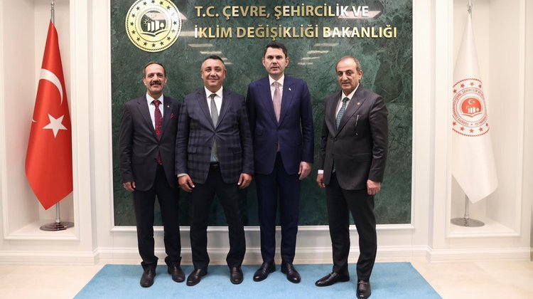 BAŞKANIMIZ, ÇEVRE, ŞEHİRCİLİK VE İKLİM DEĞİŞİKLİĞİ BAKANIMIZ SAYIN MURAT KURUM’U ZİYARET ETTİ