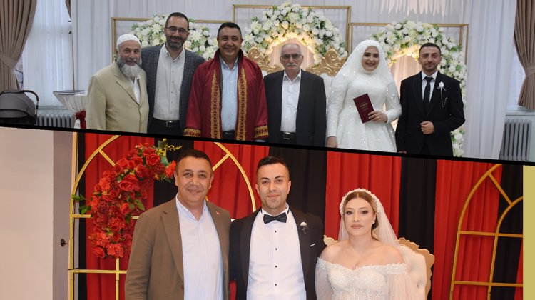 BAŞKANIMIZ, DÜĞÜN TÖRENİNE KATILIM SAĞLADI