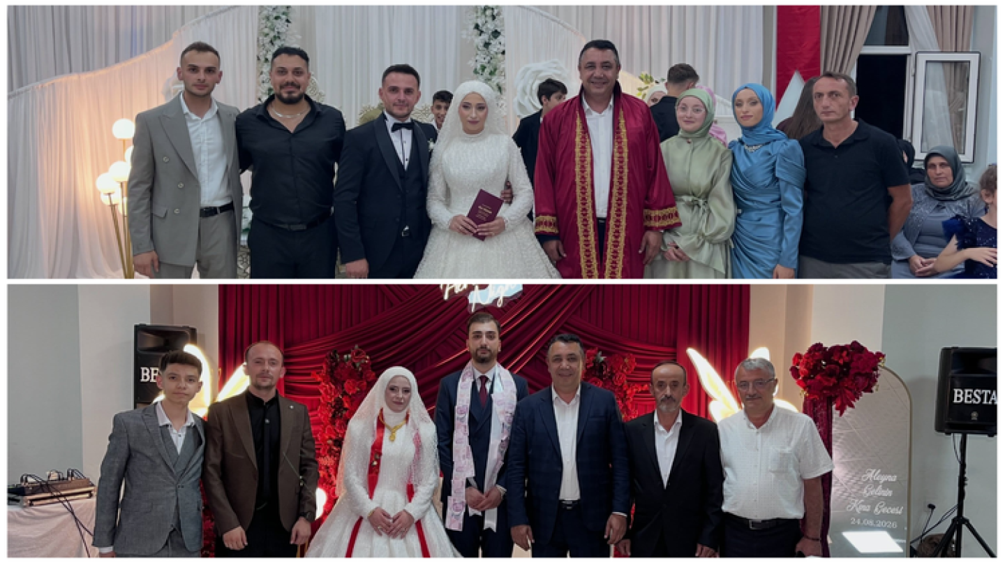 BAŞKANIMIZ, DÜĞÜN TÖRENLERİNE KATILDI, NİKAH KIYDI