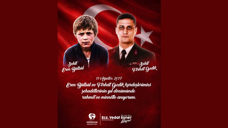 BAŞKANIMIZ, EREN BÜLBÜL VE FERHAT GEDİK’İ ŞEHADETLERİNİN YIL DÖNÜMÜNDE RAHMET ANDI