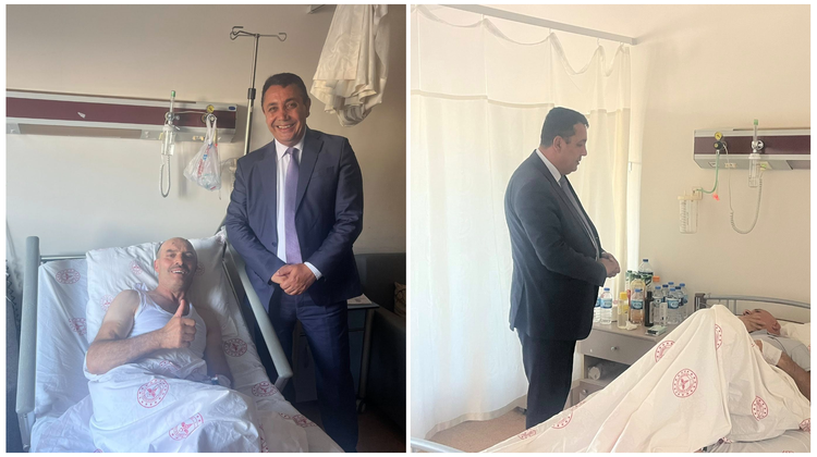 BAŞKANIMIZ, HASTA ZİYARETİ BULUNDU