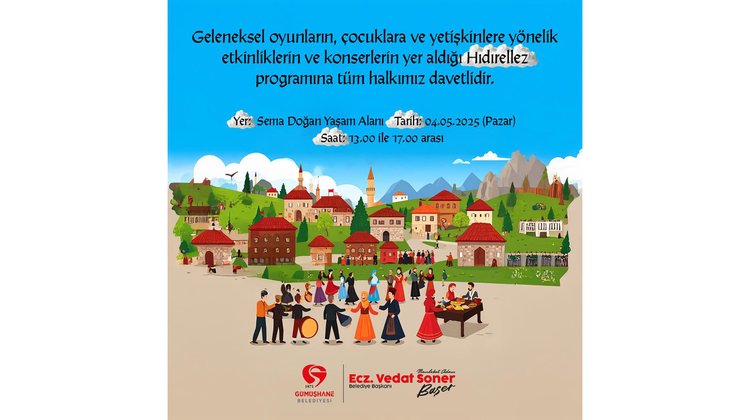 BAŞKANIMIZ, HIDIRELLEZ PROGRAMINA TÜM HALKIMIZI DAVET ETTİ