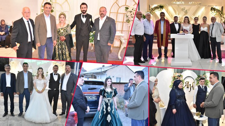 BAŞKANIMIZ, İLİMİZ GENELİNDE GERÇEKLEŞEN NİKAH VE DÜĞÜN MERASİMLERİNE KATILDI…