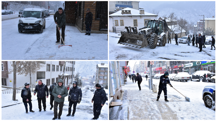 BAŞKANIMIZ, KAR ÇALIŞMALARINA PERSONELLERİMİZ İLE BİRLİKTE KATILIM SAĞLADI