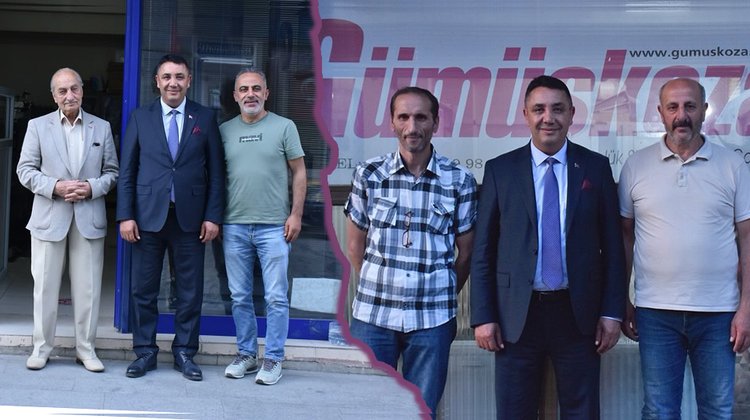 BAŞKANIMIZ KUŞAKKAYA VE GÜMÜŞKOZA GAZETELERİNİ ZİYARET ETTİ