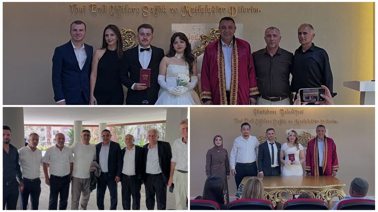 BAŞKANIMIZ NİKÂH AKİTLERİNİ GERÇEKLEŞTİRDİ, NİŞAN TÖRENİNE KATILDI