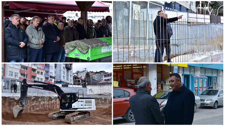 BAŞKANIMIZ SEBİHE YAĞLIDERE’Yİ EBEDİYETE UĞURLADI, OTOPARK ÇALIŞMALARI YERİNDE İNCELEDİ