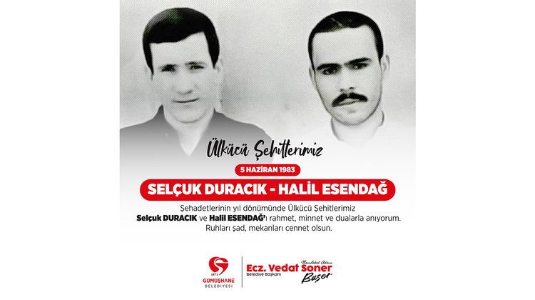 BAŞKANIMIZ, ŞEHADETLERİNİN YIL DÖNÜMÜNDE HALİL ESENDAĞ VE SELÇUK DURACIK'I RAHMET VE DUALARLA ANDI